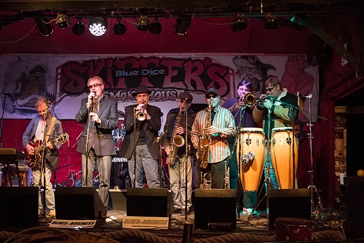 Blues Business UK in Concert Skipperdome with Blue Dice & FunkN 8 Horn Section