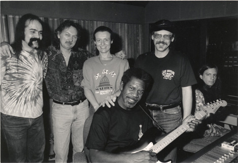 Luther Allison & Band with Producer Jim Gaines Ardent Records Memphis